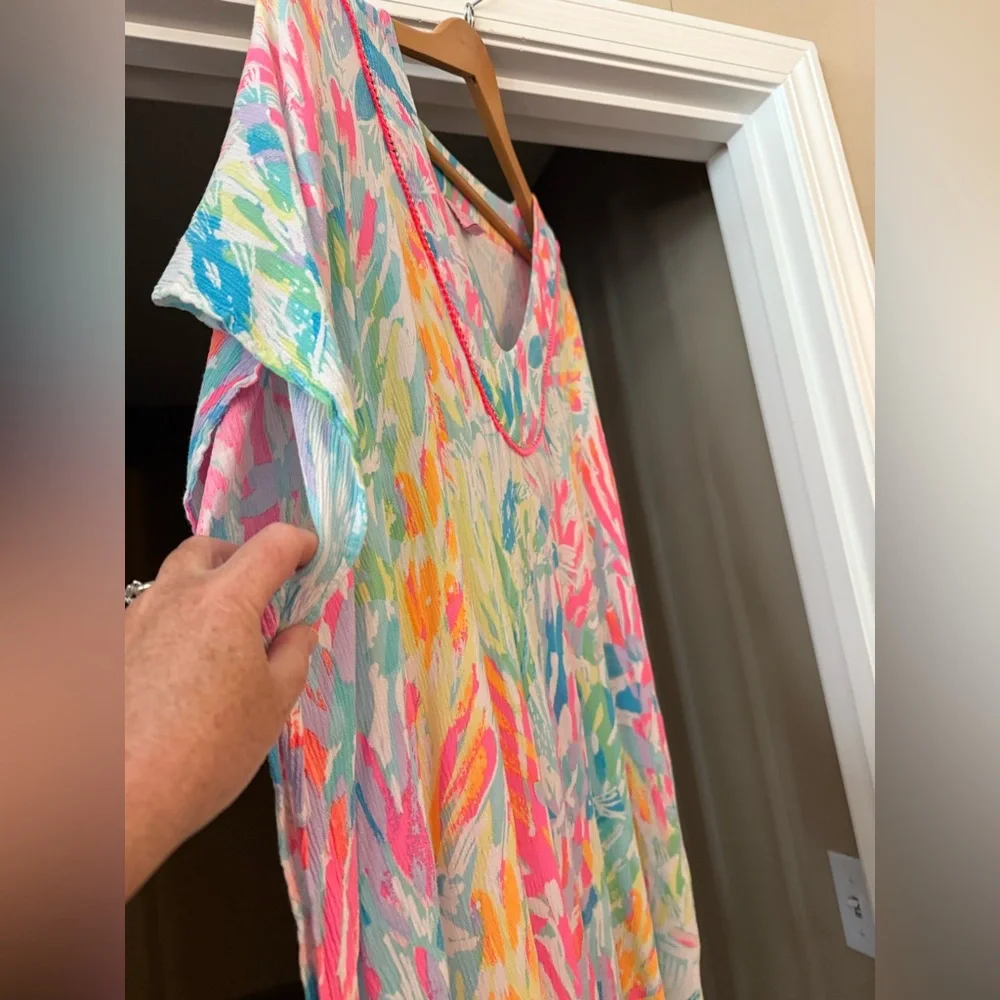 Lilly Pulitzer El Bravo Way Coverup in Sparkling Sands, Size L/XL. - Picture 7 of 12